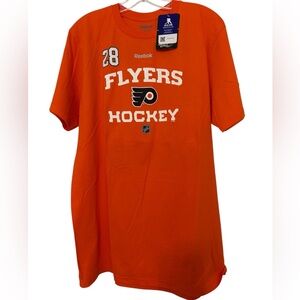 REEBOK NHL Philadelphia Flyers Giroux 28 Tee Size Large **NEW**